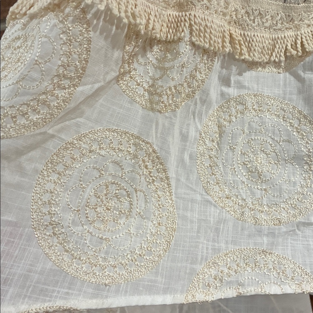 Boho Tiered Cream Maxi Skirt - Picture 5 of 8